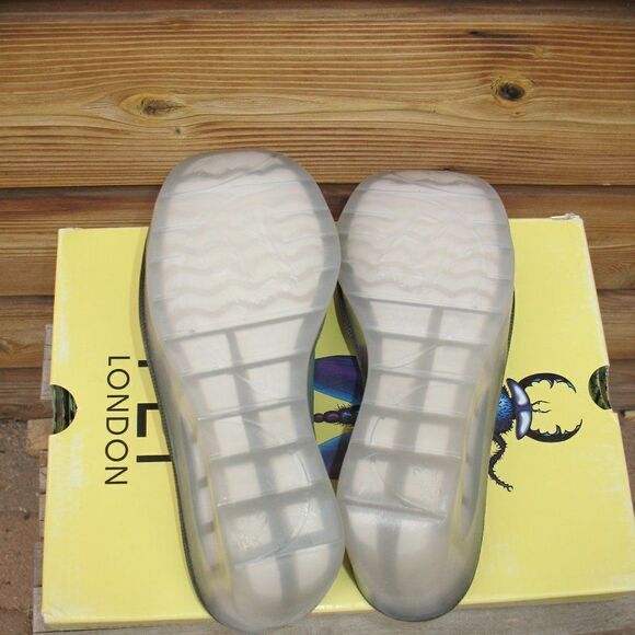 NWT Fly London Jade Green Wedge Slides - Picture 8 of 9